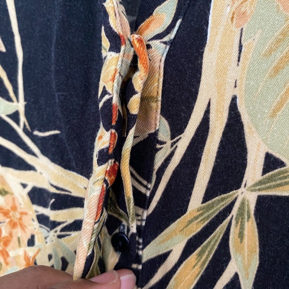 Zara Black and Yellow Floral Duster Dress - Picture 7 of 11